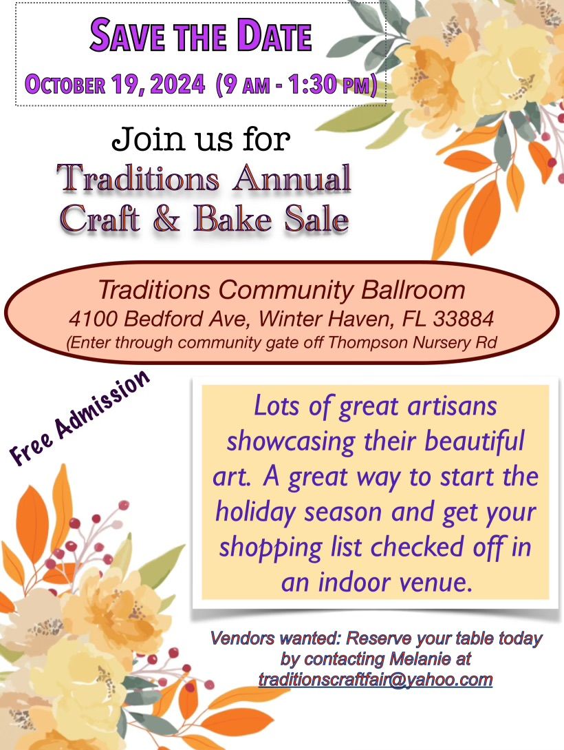 Tradition\u2019s Annual Craft & Bake Sale