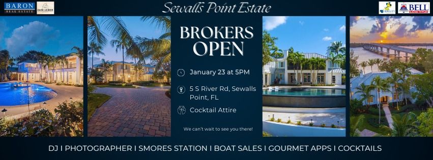 *BROKERS OPEN- SEWALLS POINT ESTATE*