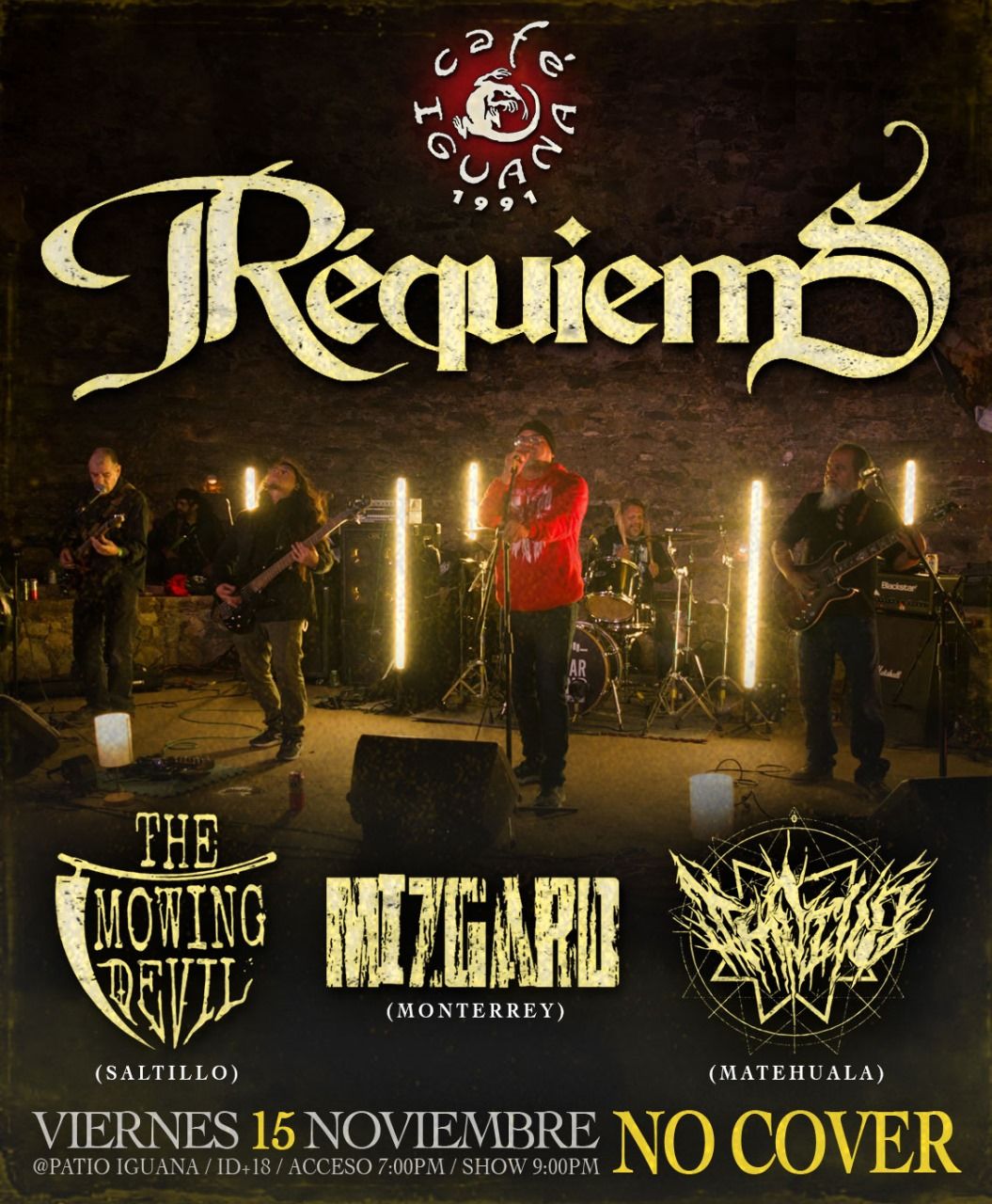 REQUIEMS EN CONCIERTO DESDE EL CAF\u00c9 IGUANA EN MONTERREY