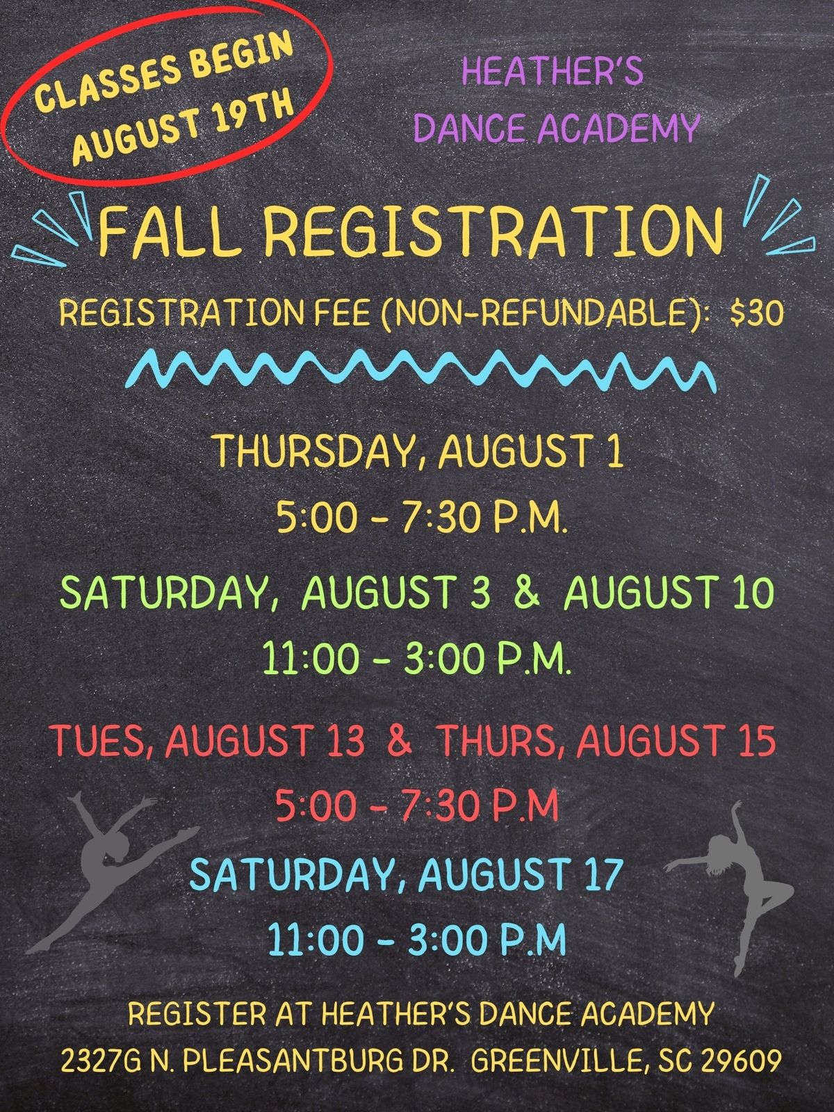 Registration for Fall Classes