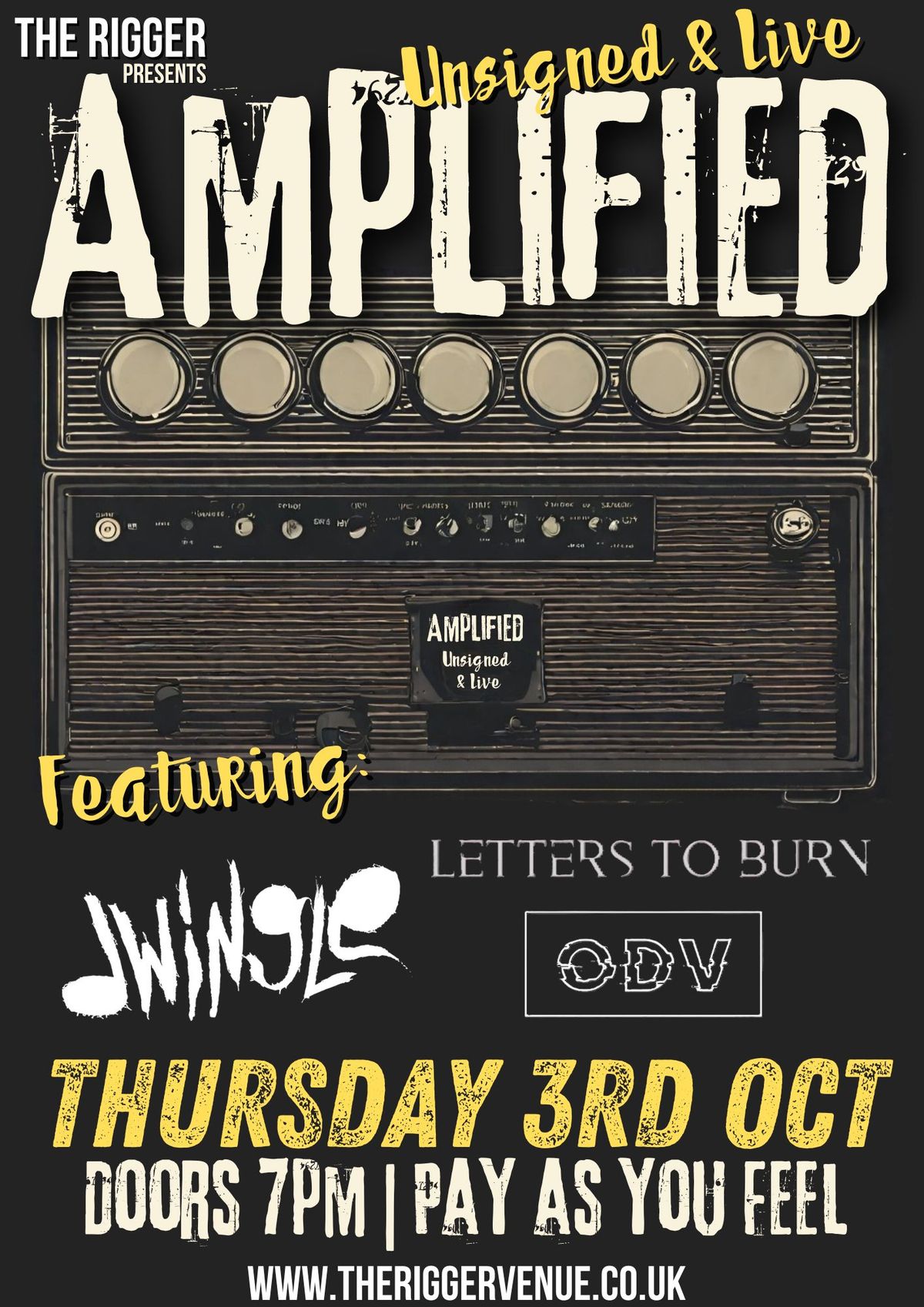 Amplified: Unsigned & LIVE at The Rigger 