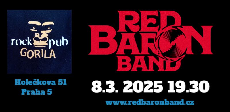 Red Baron Band - koncert rock pub Gorila Praha 5