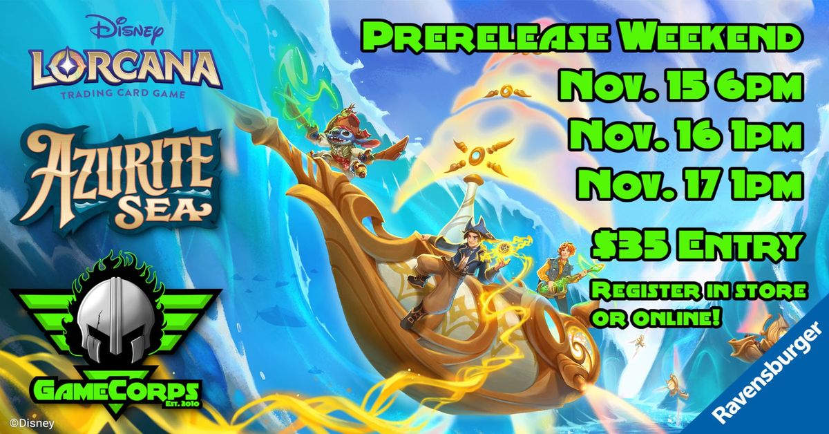 Lorcana Azurite Sea Prerelease