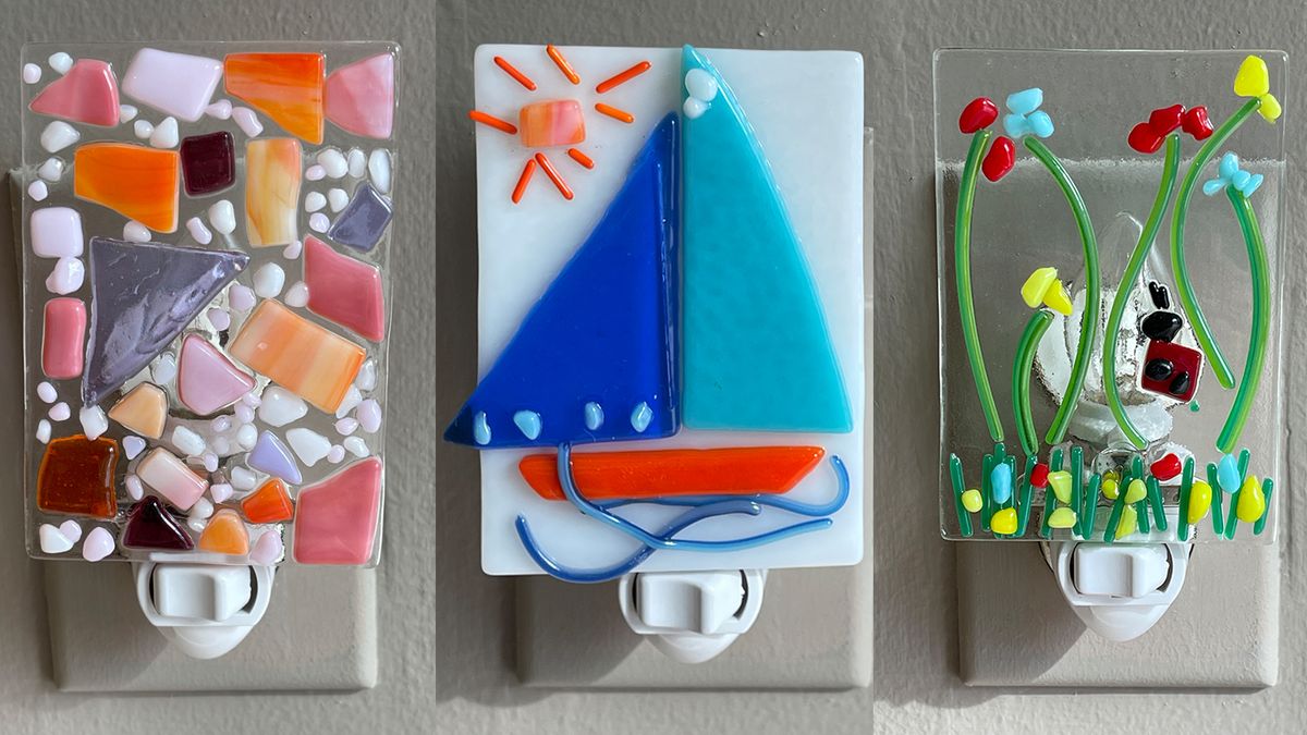 Night Light Fused Glass Class with for Kids and Adults!