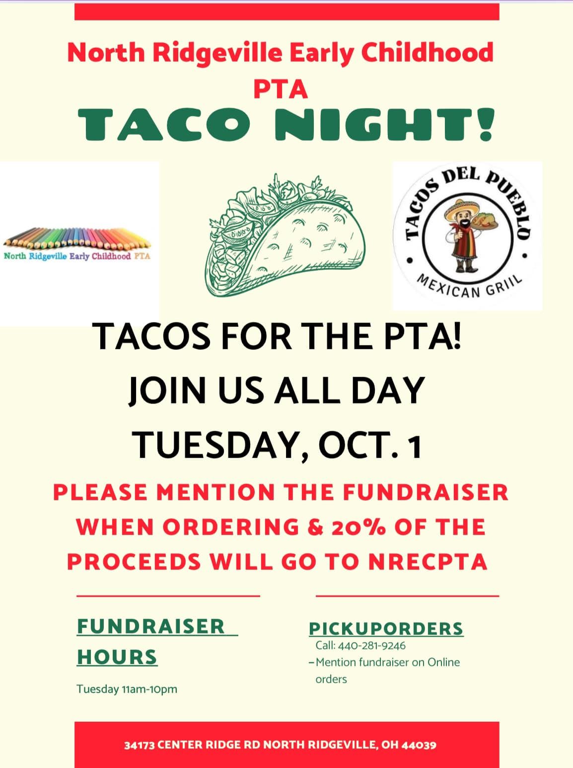 Tacos for the PTA