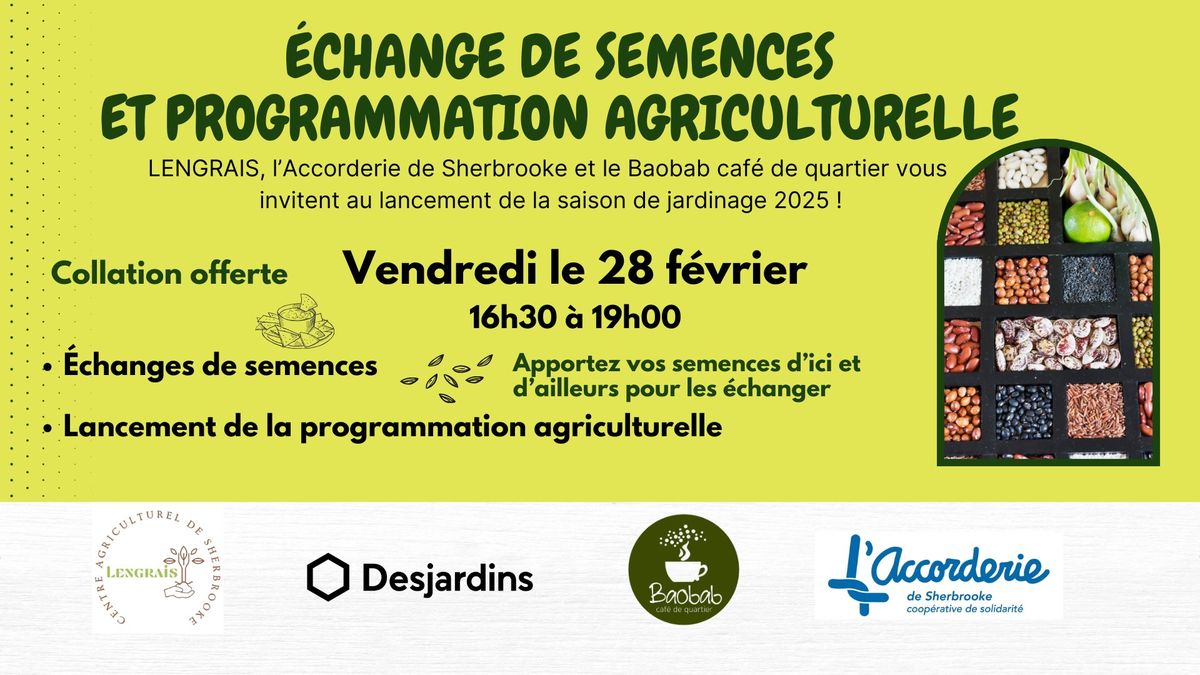 \u00c9change de semences et programmation agriculturelle