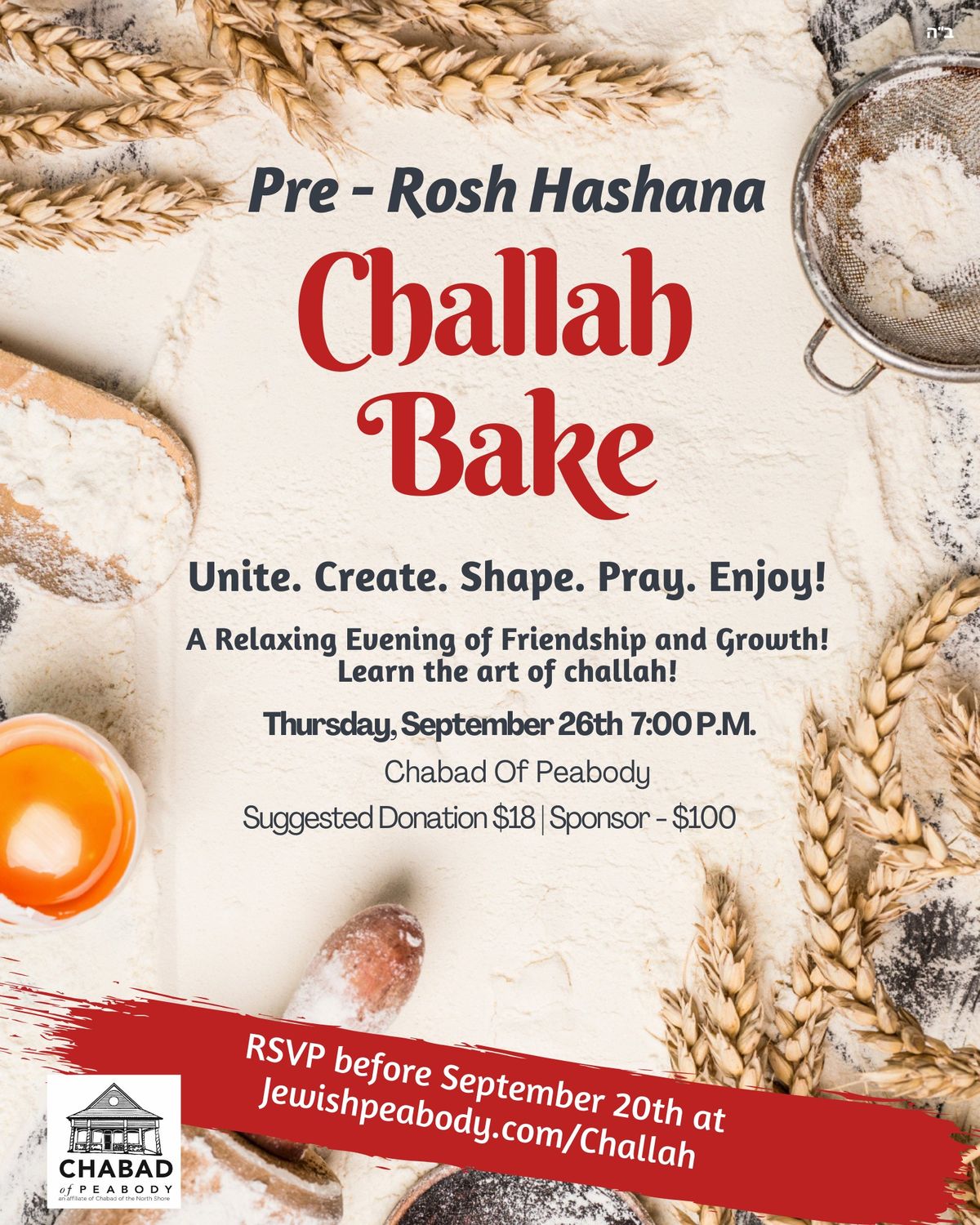 Pre Rosh Hashana Challah Bake