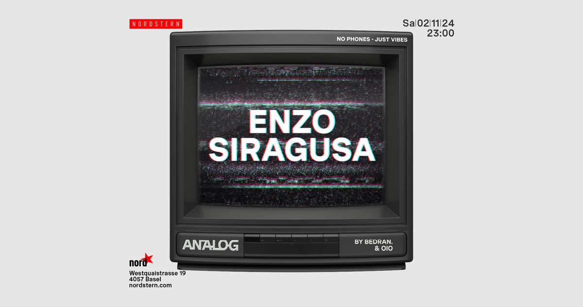 ANALOG w\/ Enzo Siragusa