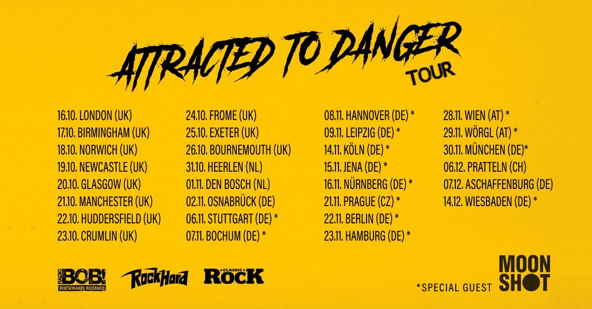 The New Roses | Wien - Attracted To Danger Tour + Special Guest: Moon Shot