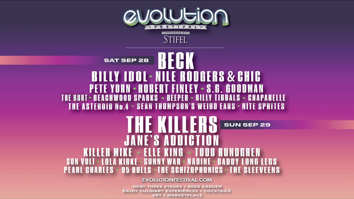 Evolution Festival: The Killers  Jane's Addiction  Killer Mike & Elle King - Sunday