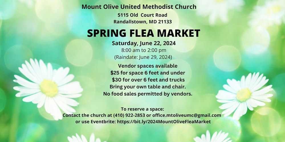 Mount Olive Spring Flea Market 2024