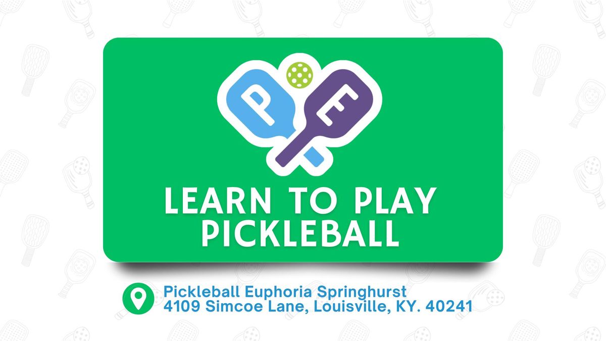 Beginner Pickleball Clinic: Learn to Play Pickleball 