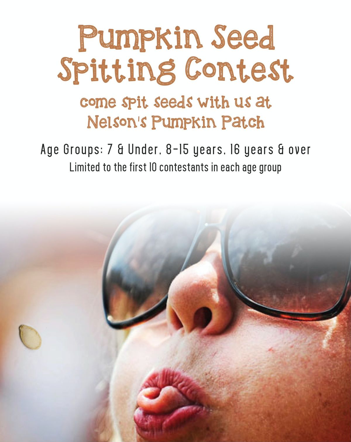 Pumpkin Seed Spitting Contest-Registration Begins at Noon