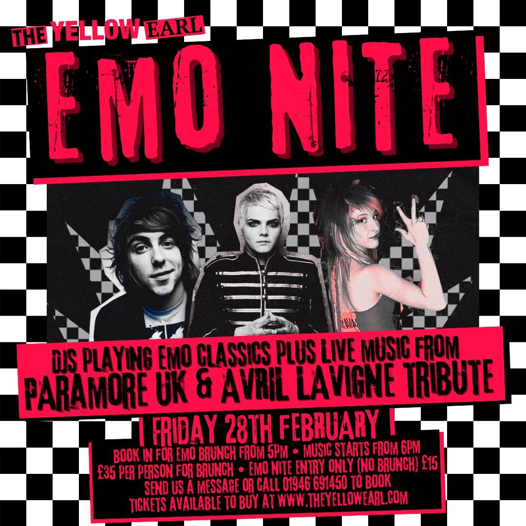 Paramore Uk & Avril Lavigne tribute's plus Emo Dj's 