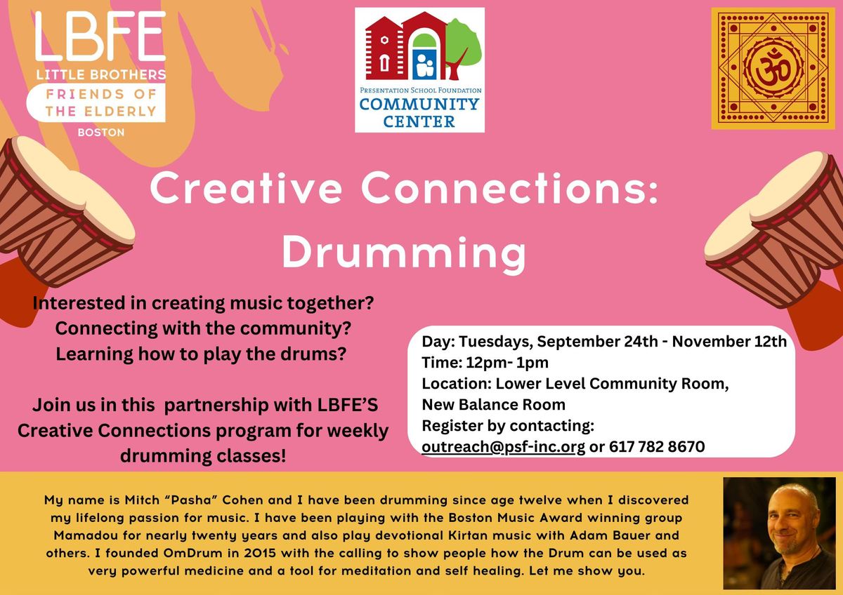 Creative Connections: Drumming Class for Seniors