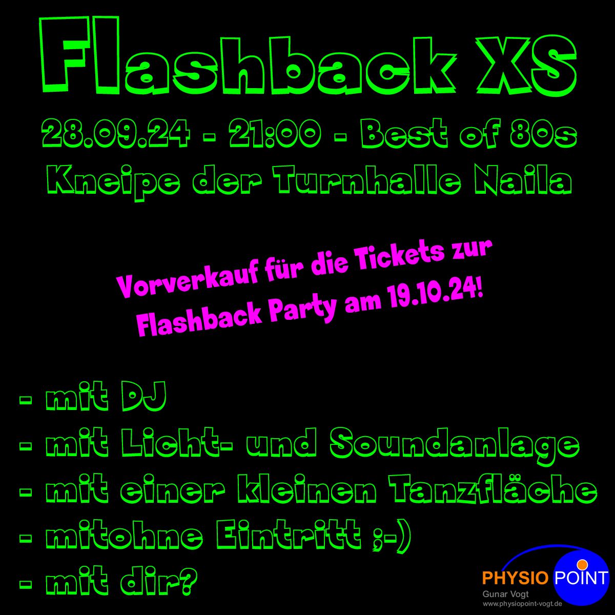 Flashback XS - Die Vorverkaufsparty!