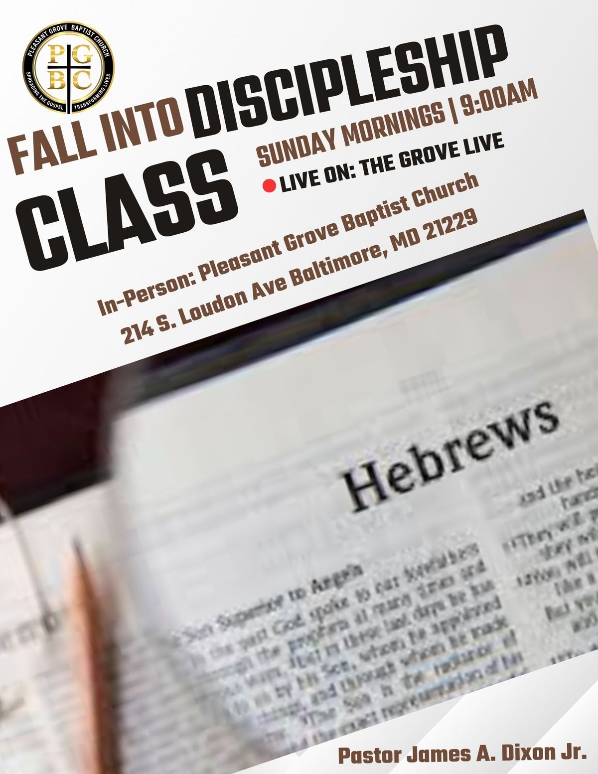 Fall Discipleship Class