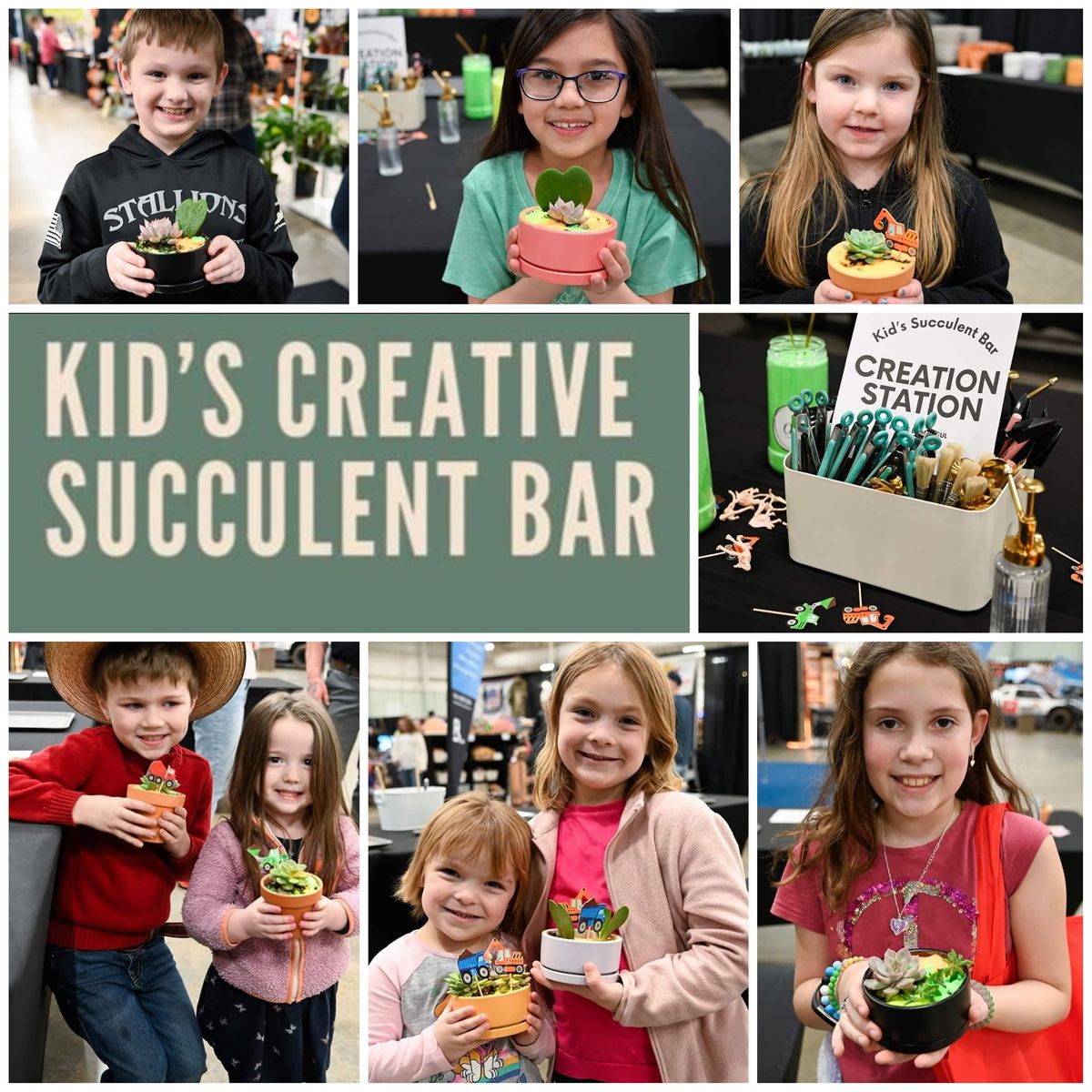 Kid's Creative Succulent Bar hosted by The Succulent Hippie 