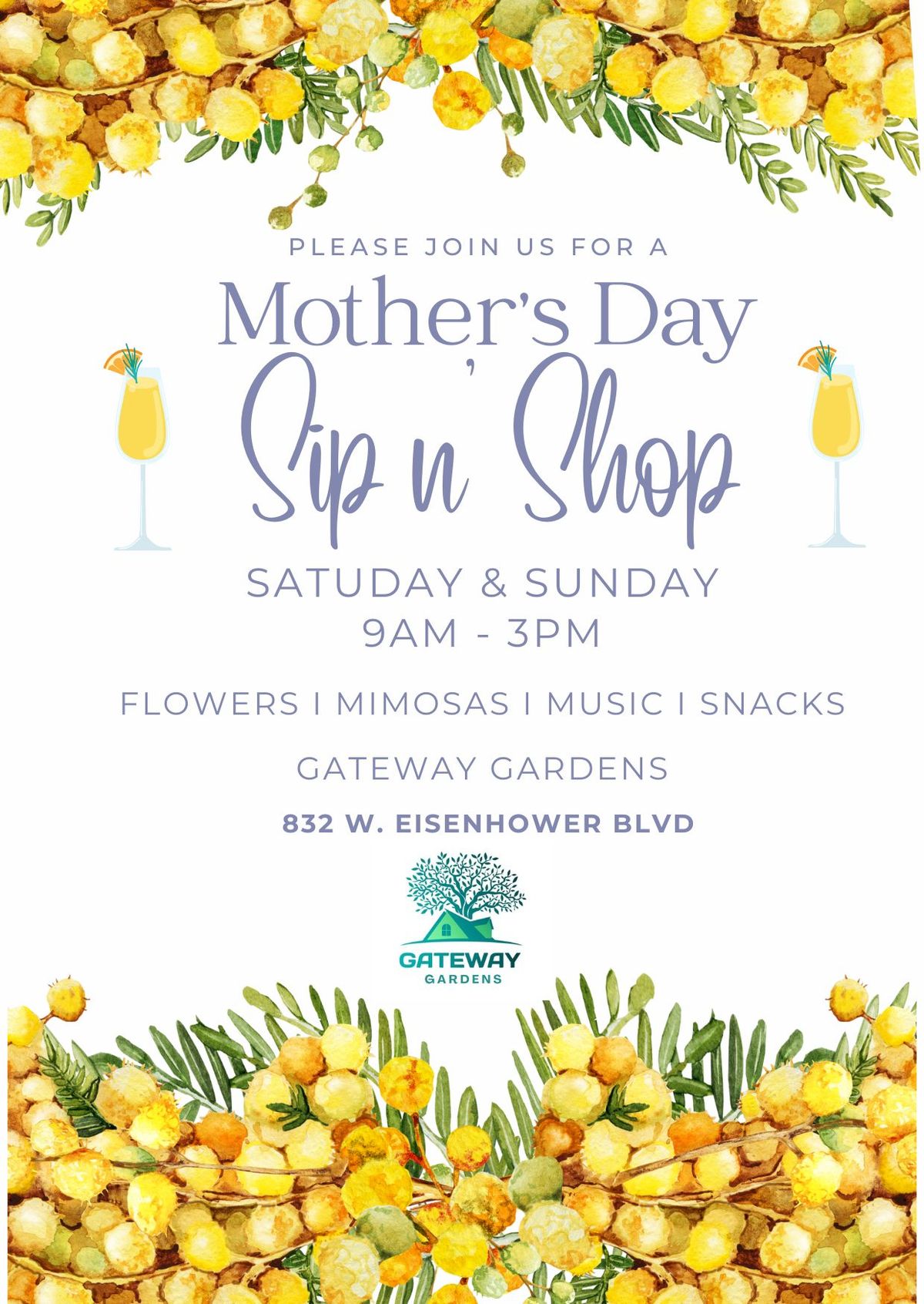 Mother's Day Weekend Sip n' Shop Event 