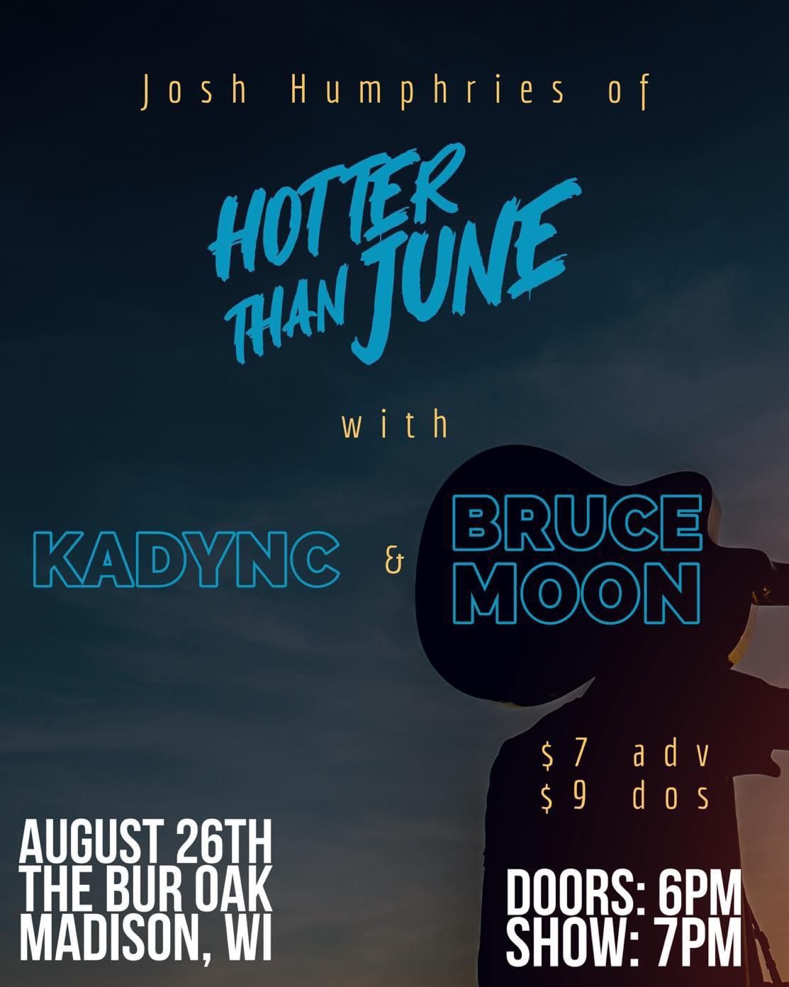 Josh Humphries of Hotter Than June with Kadync and Bruce Moon