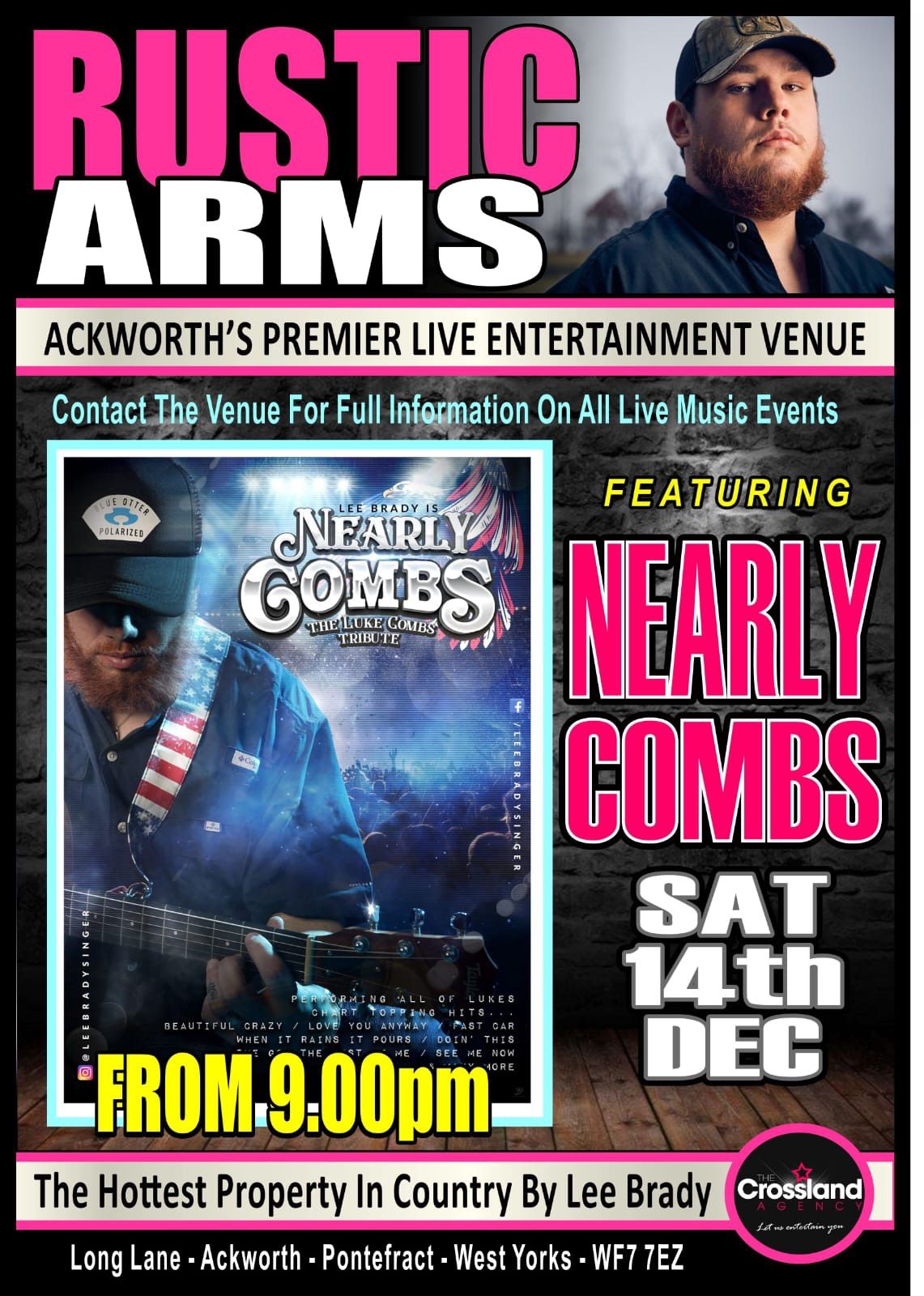 Luke Combs Tribute Night - Nearly Combs @ The Rustic Arms