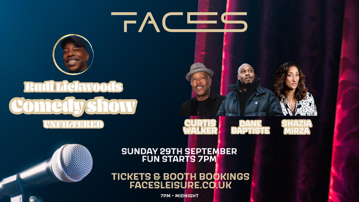 Faces Presents Rudi Lickwoods Comedy Show