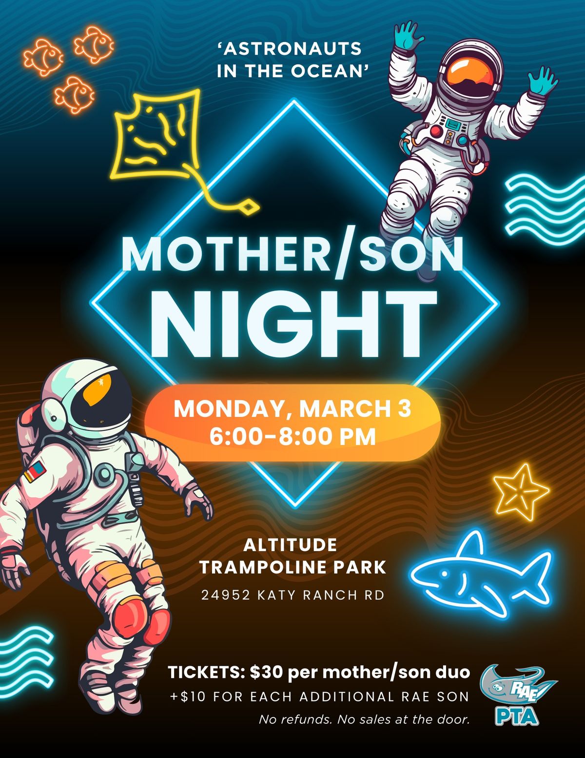 RAE Mother\/Son Night @ Altitude Trampoline Park