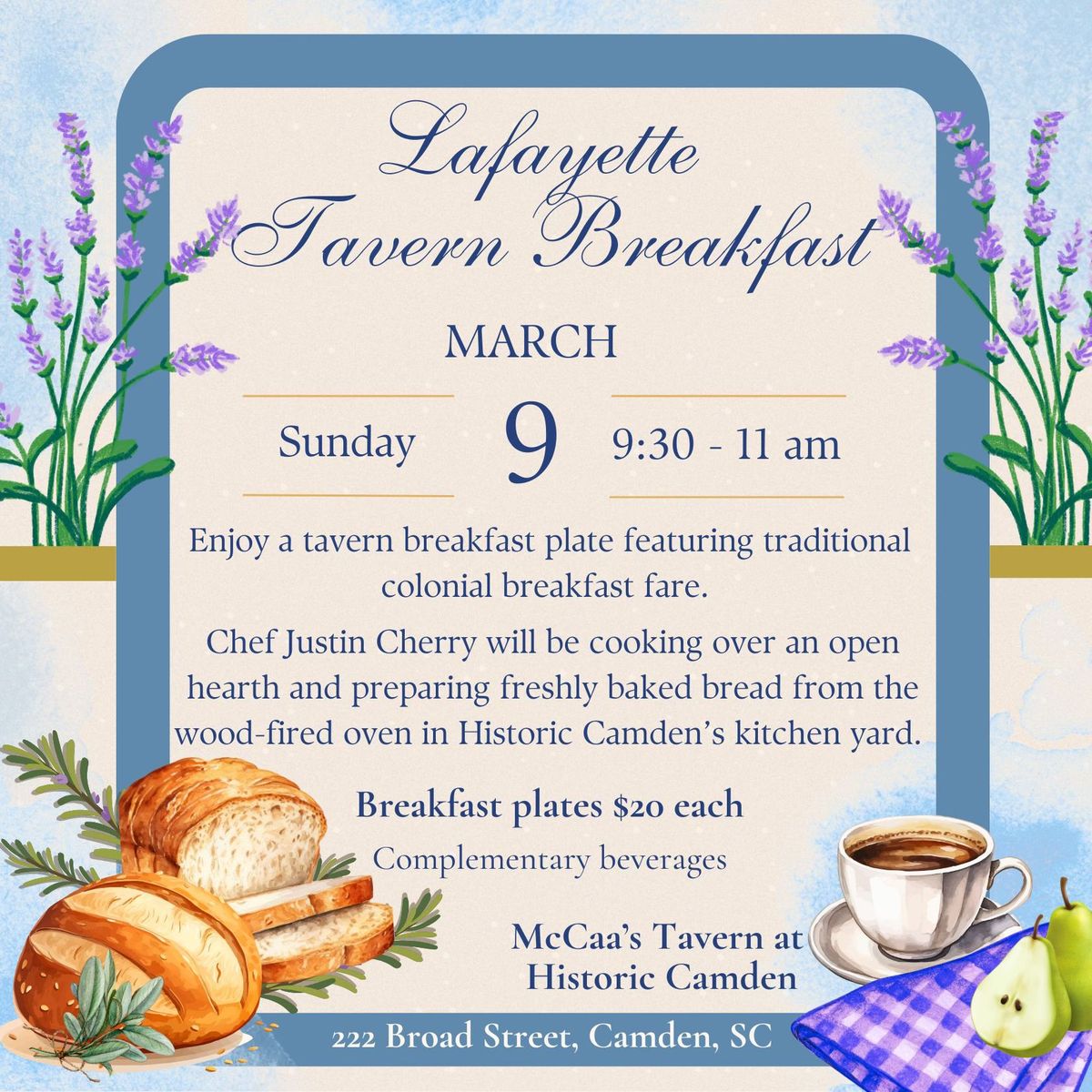 Lafayette Tavern Breakfast