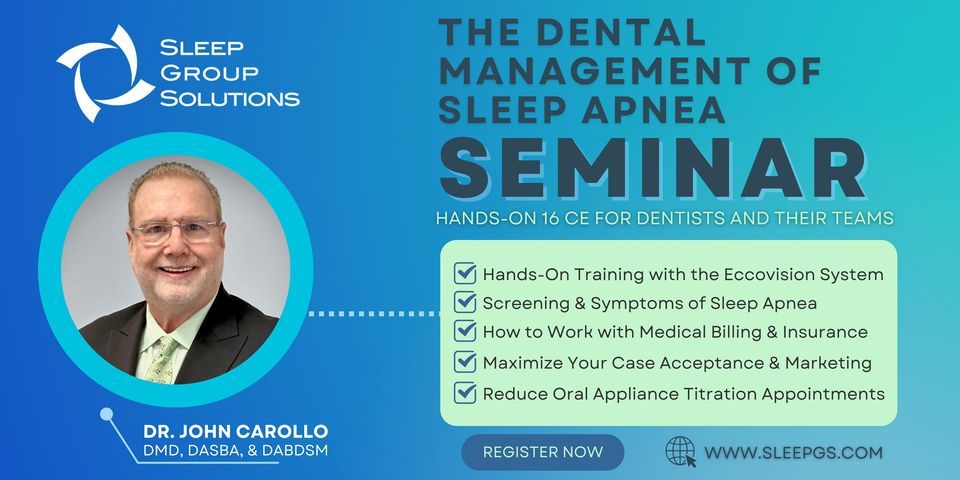 NEW YORK CITY, N.Y.- Dental Sleep Medicine Seminar