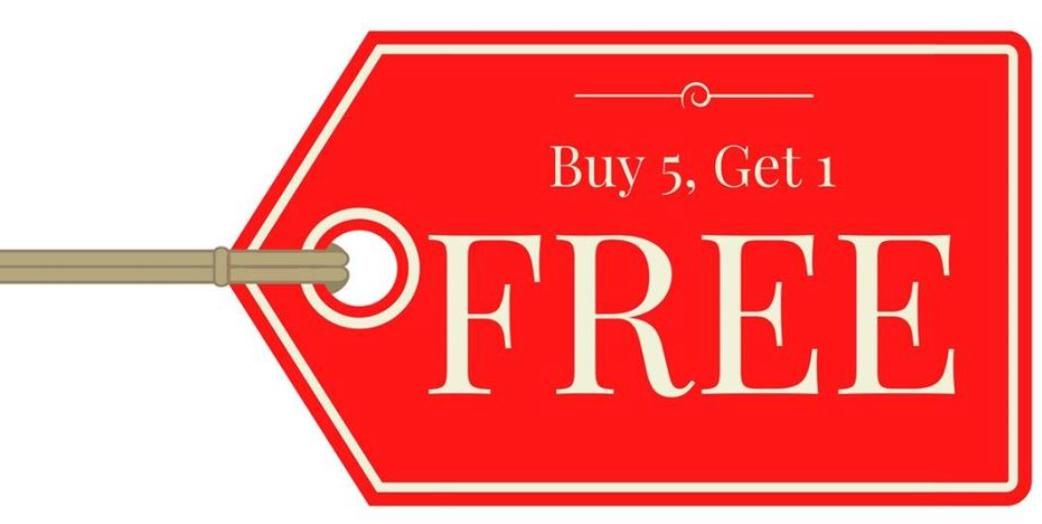 BUY 5, GET 1 FREE Warehouse Event