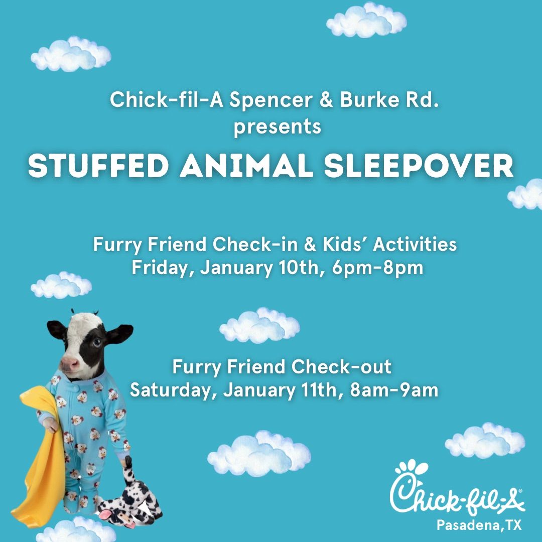 Stuffed Animal Sleepover at Chick-fil-A Spencer & Burke Rd. 