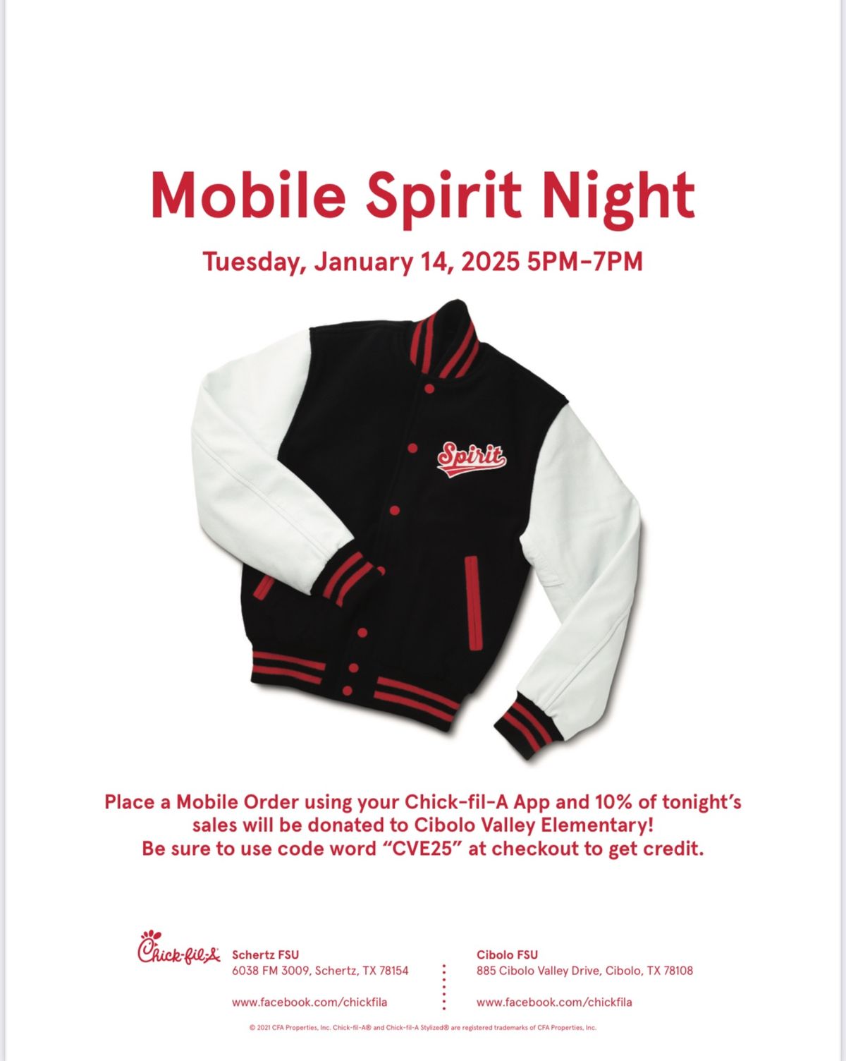 Cibolo Valley Elementary School Mobile Spirit Night 