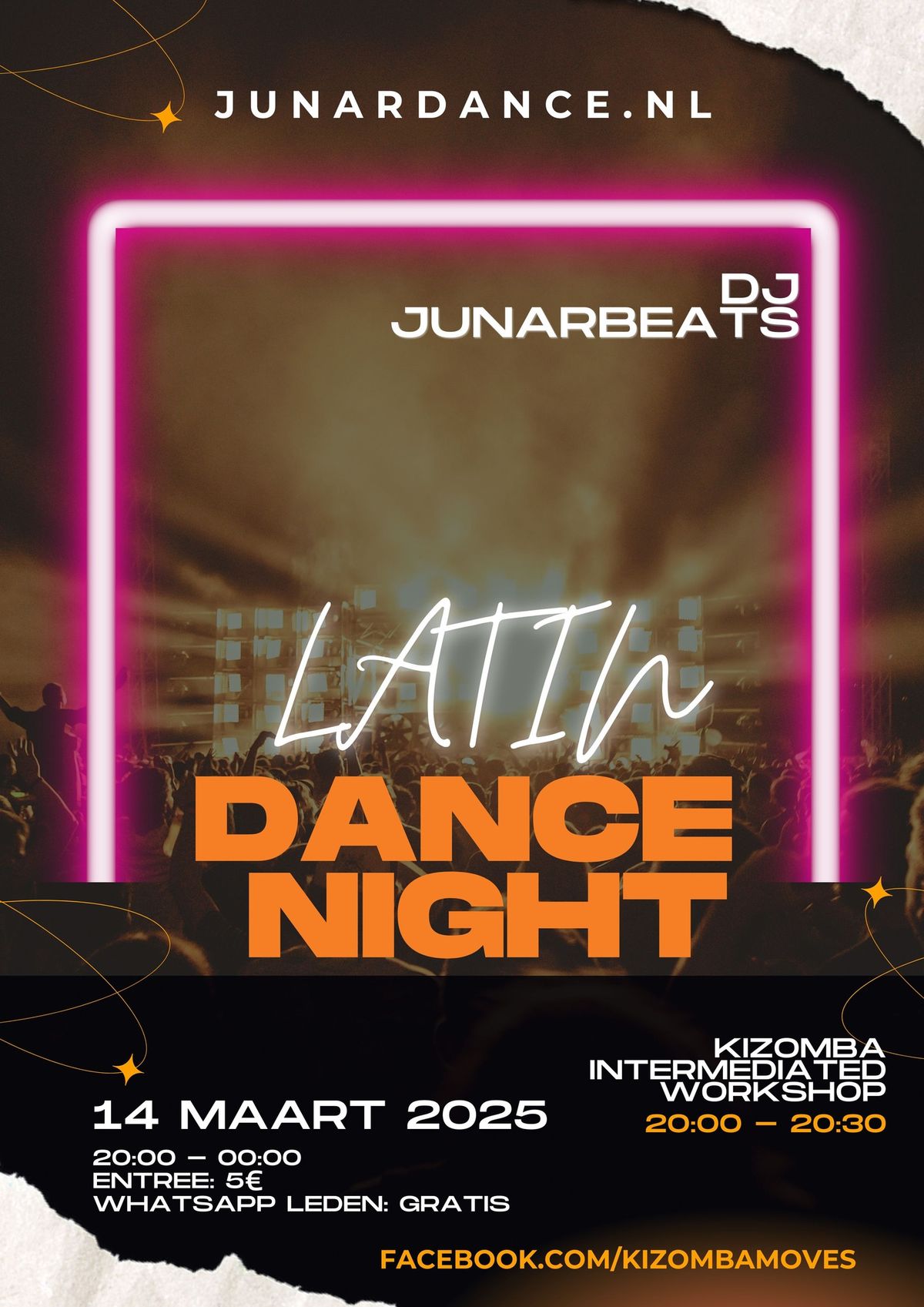 Latin Dance Night met Workshop Kizomba Intermediated 