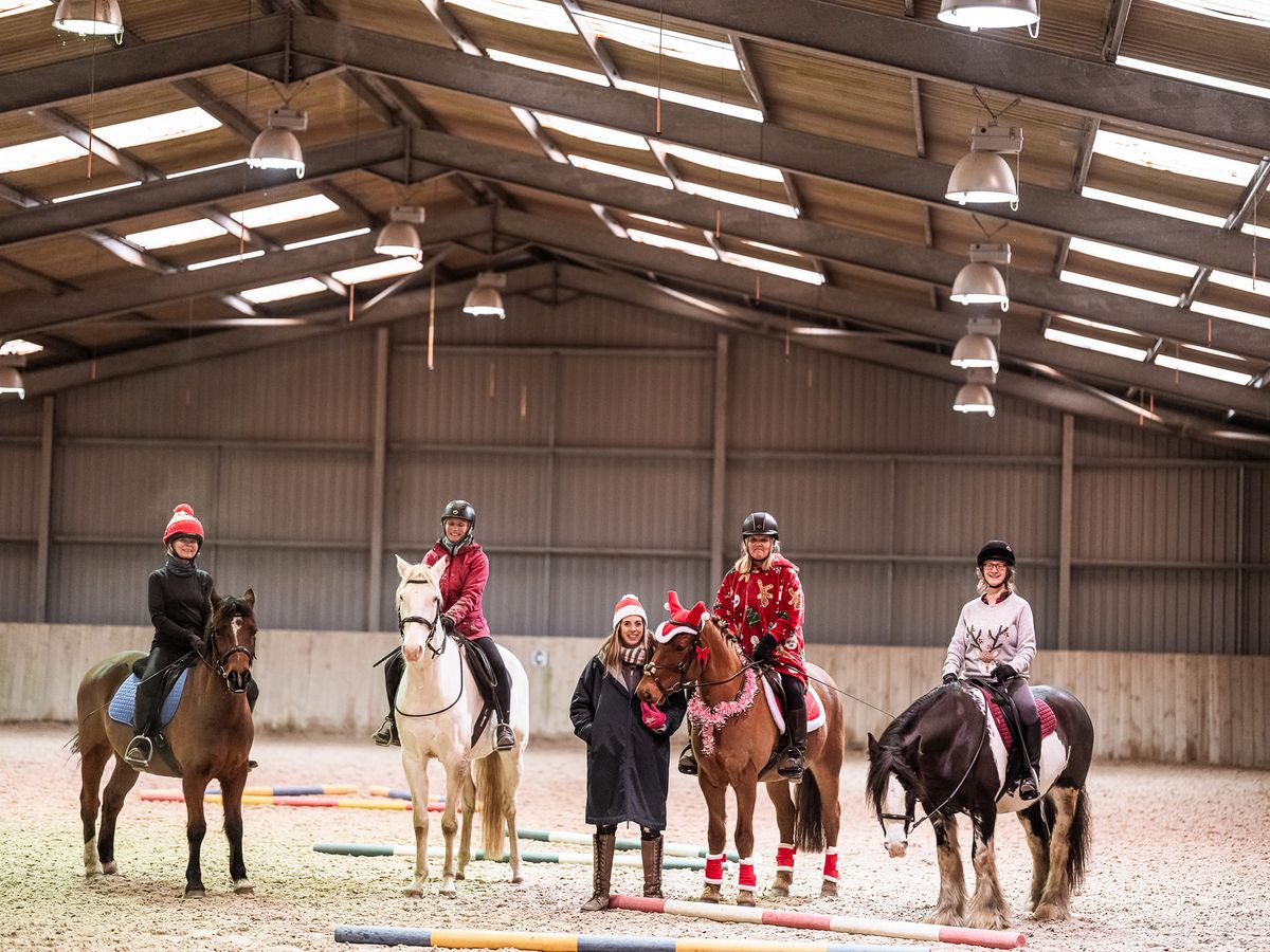 SC Equestrian Braishfield christmas poles and jumps 