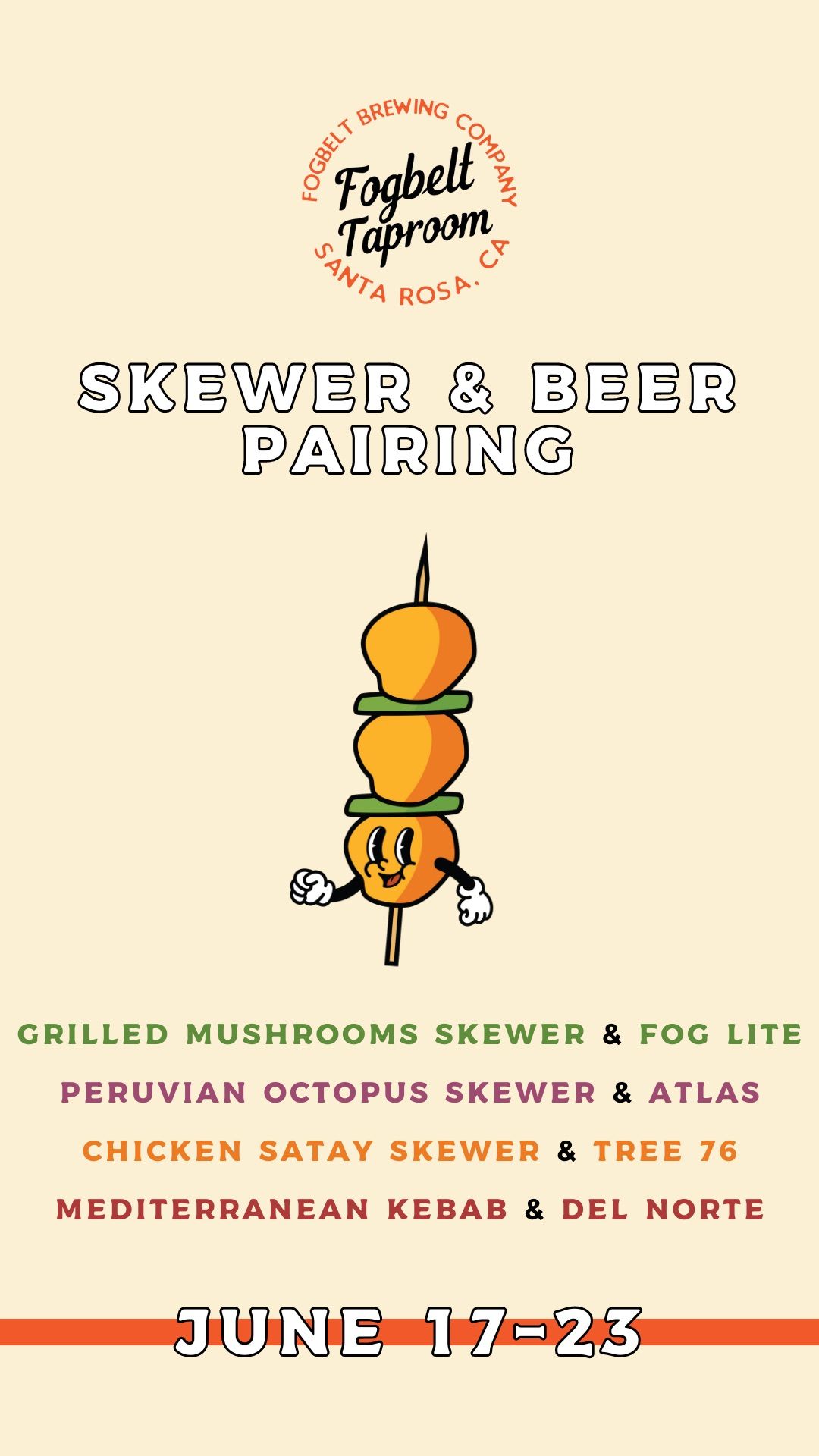Skewer & Beer Pairing 