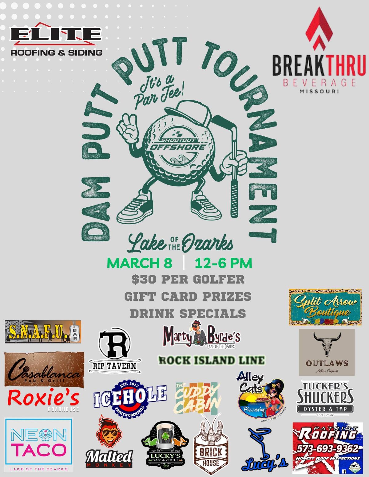 Dam Putt Putt Tournament