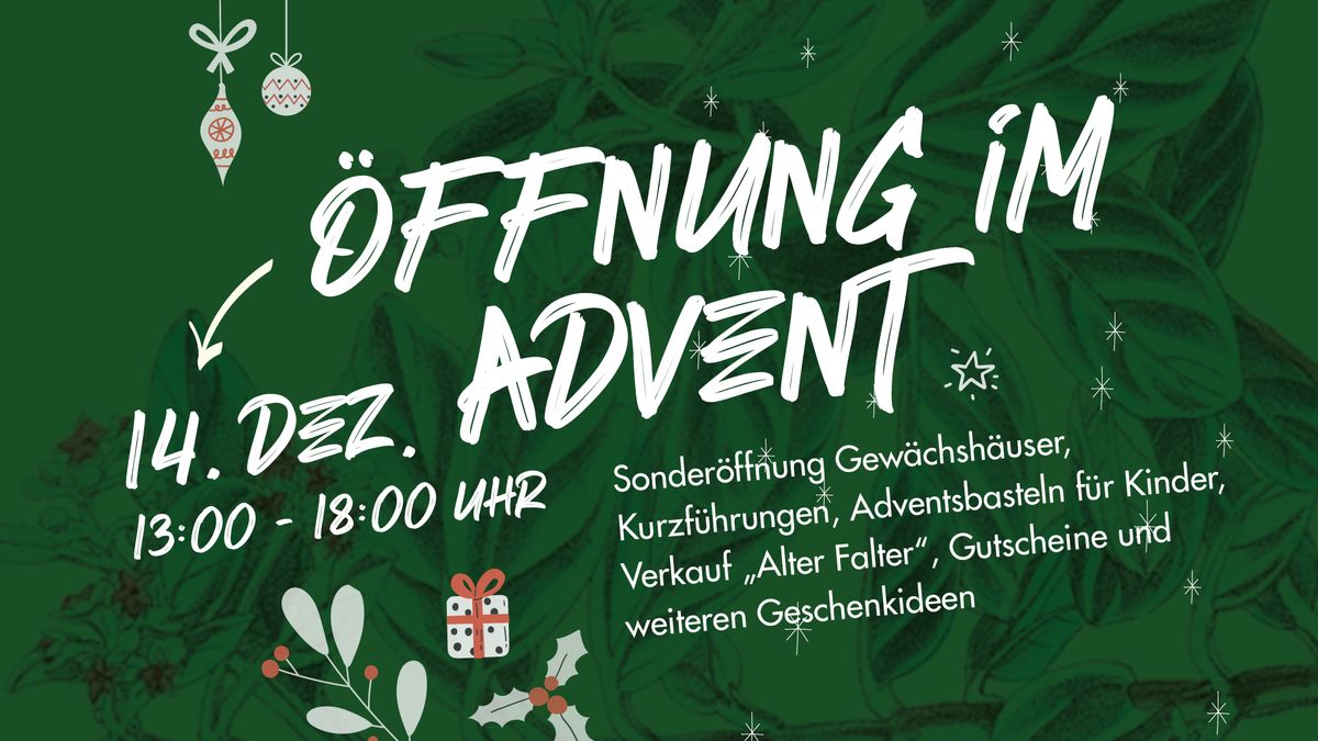 \u00d6FFNUNG IM ADVENT