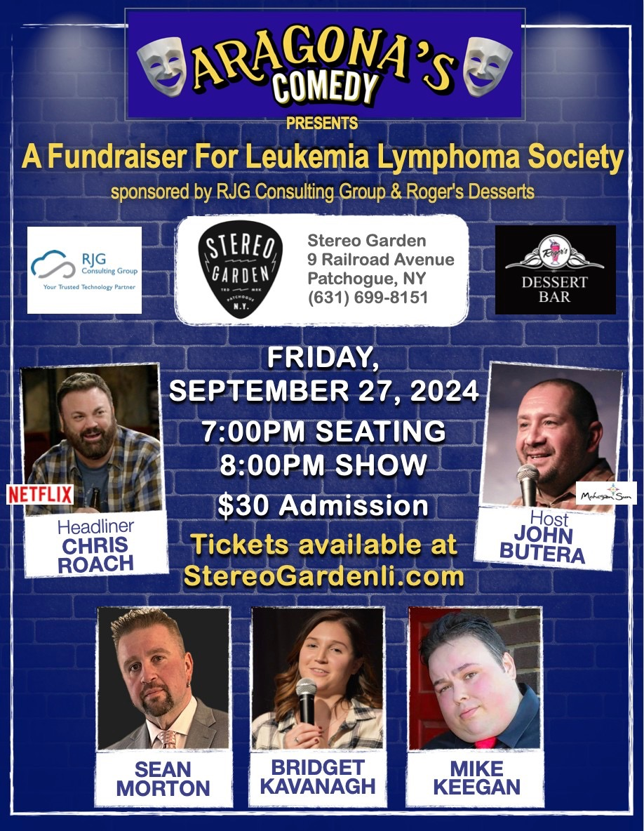 Aragona's Comedy Presents A Fundraiser For Leukemia Lymphoma Society