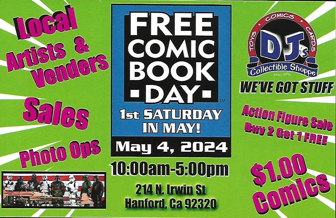Free Comic Book Day Saturday May 4, 2024