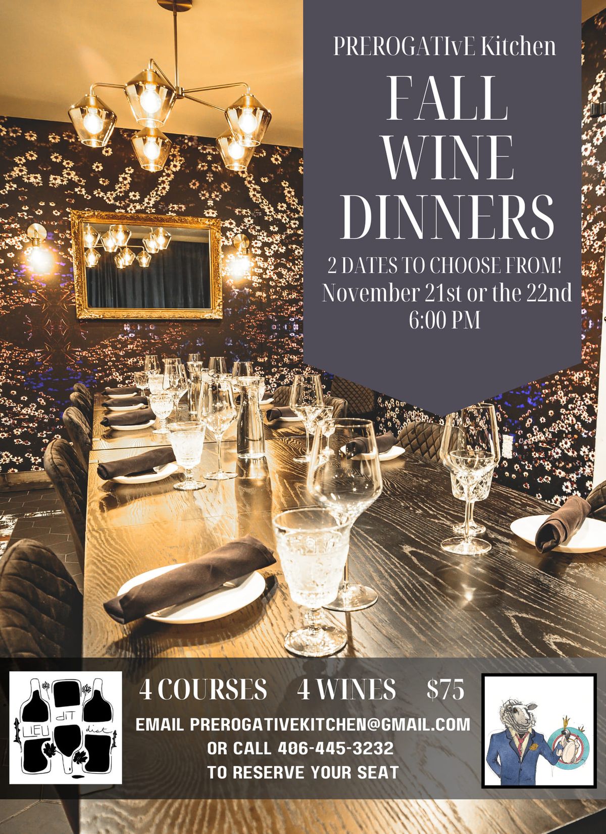 Two Nights of Wine Dinners