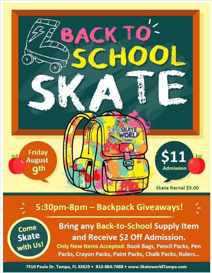 Back to School Bash! *Backpack Giveaways!*