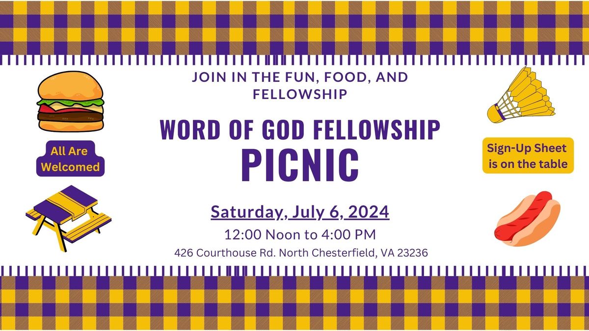 Word of God Fellowship's Annual Picnic 2024