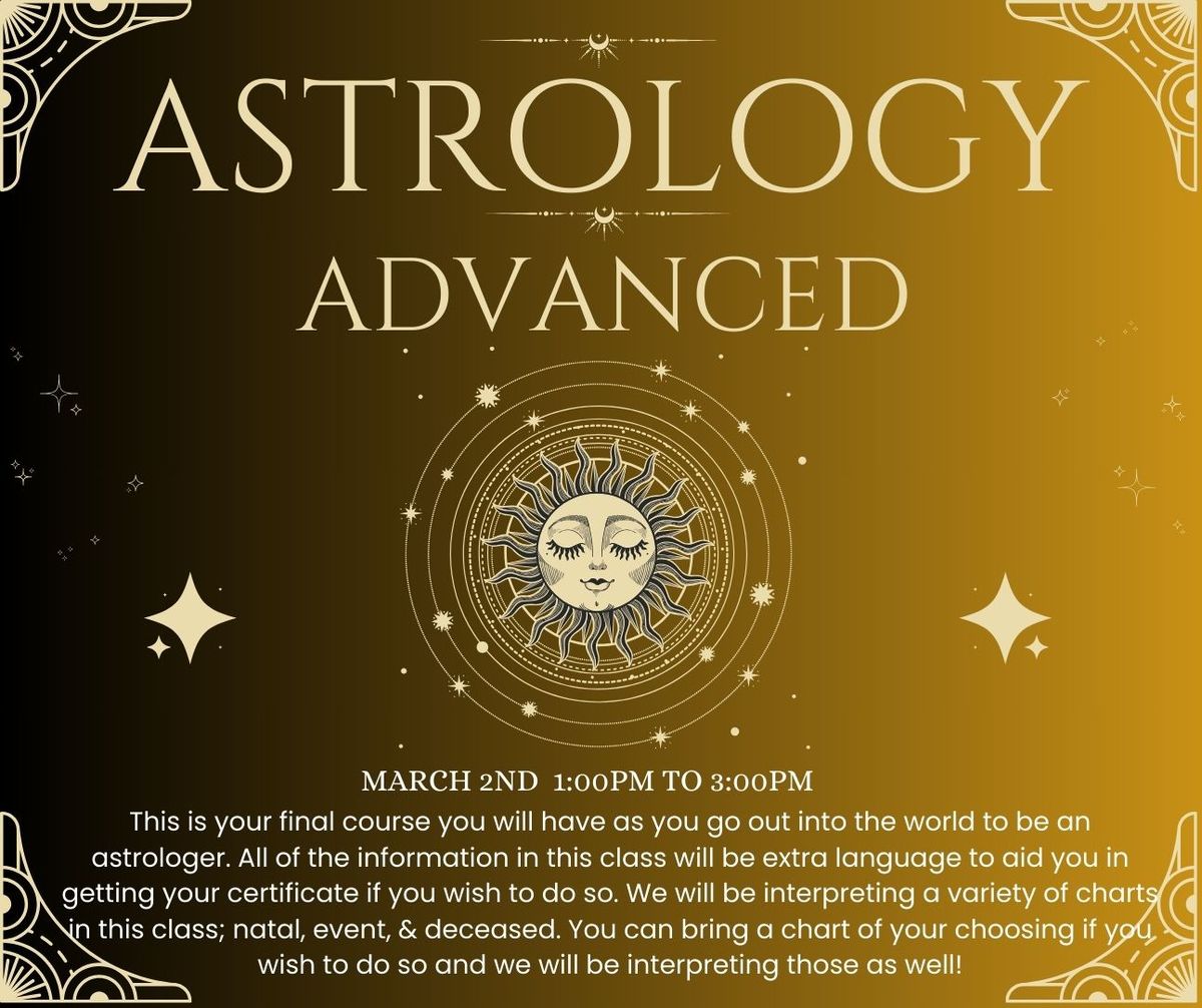 Astrology Advanced Class