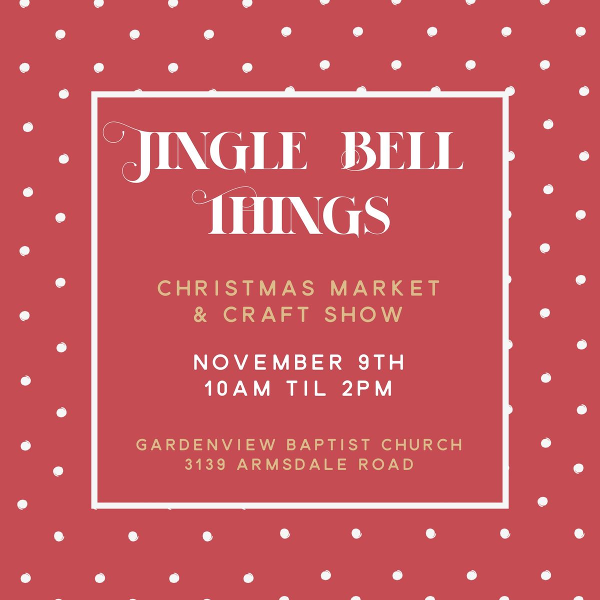 Jingle Bell Things 2024: Christmas Market & Craft Show