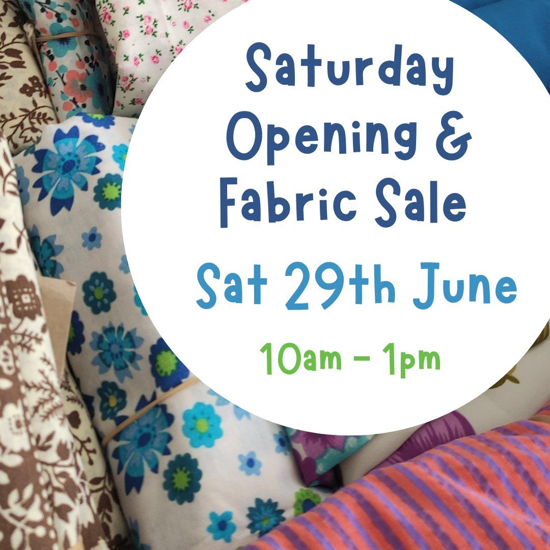 Grand Fabric Sale & Scrapstore Opening