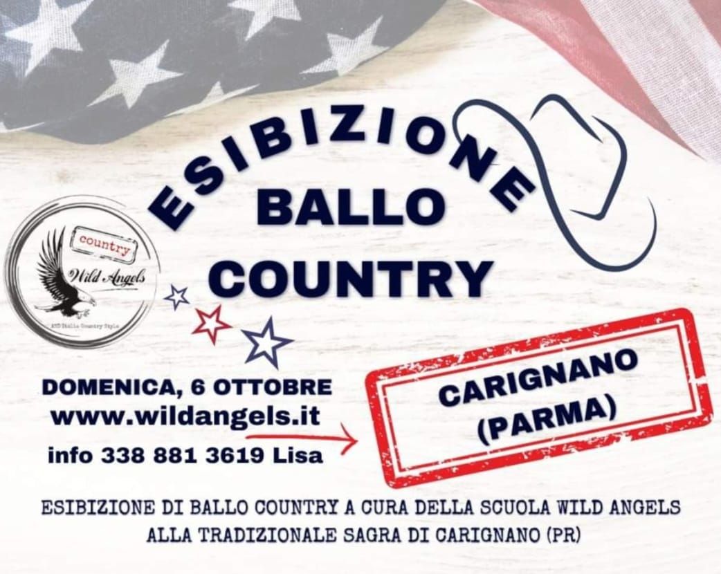 Parma country, ESIBIZIONE di ballo country a CARIGNANO (Pr)