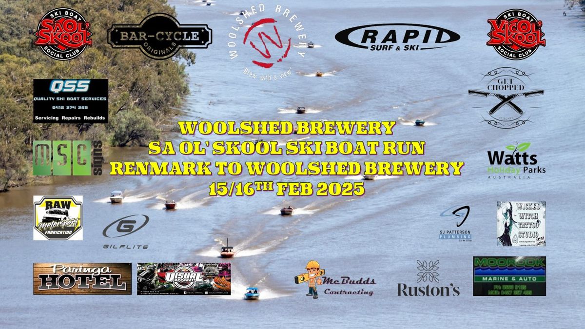 Woolshed Brewery SA Ol' Skool Ski Boat Run