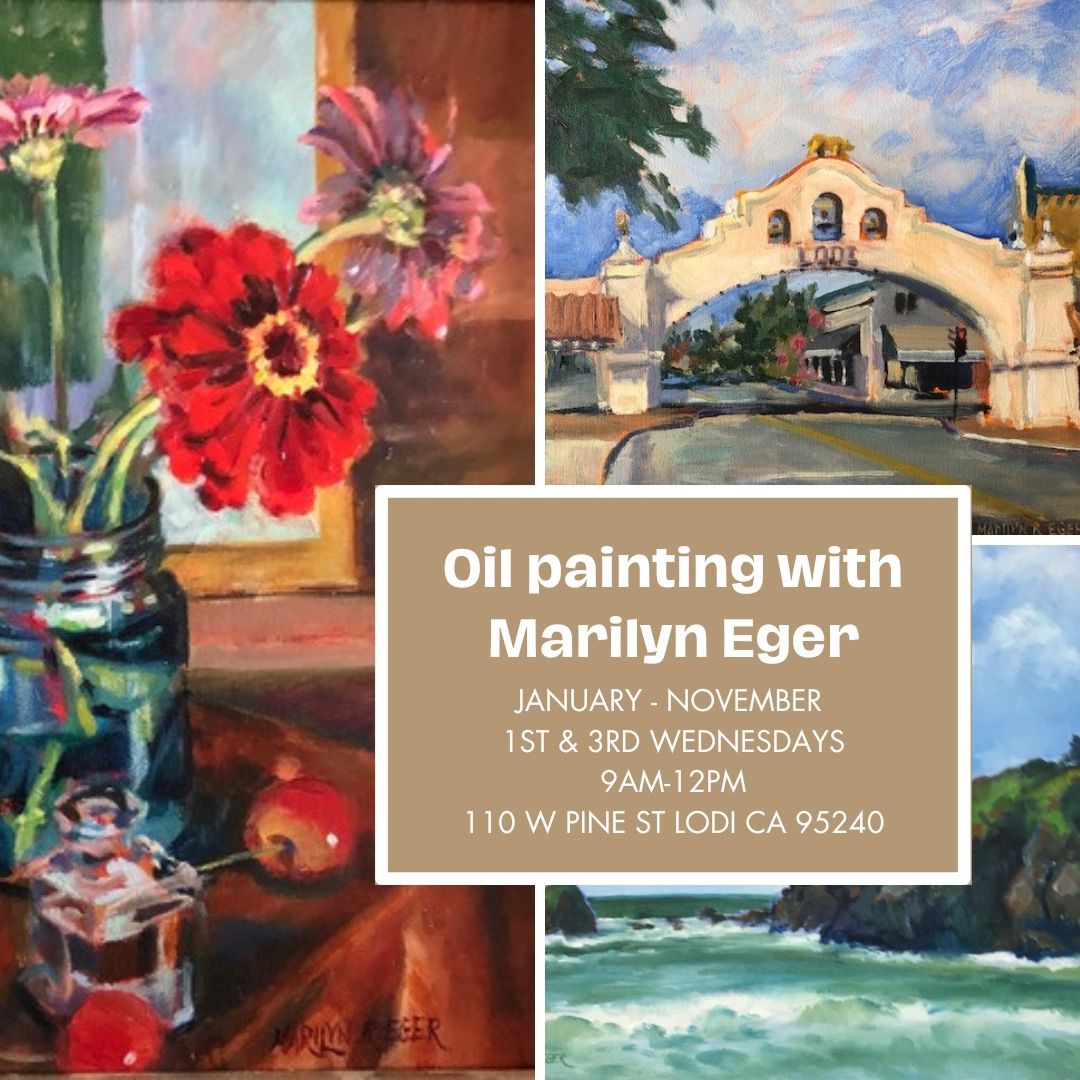 August Oil Painting Class - Your Photo My Palette - with Marilyn Eger