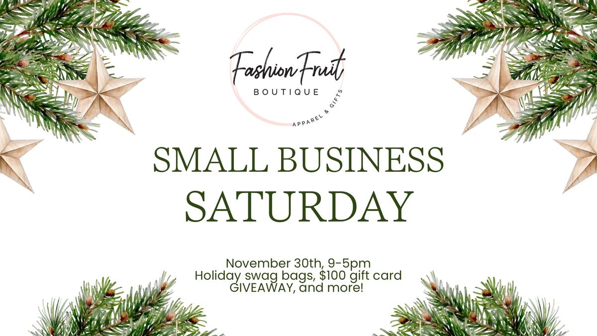 Small Business Saturday 