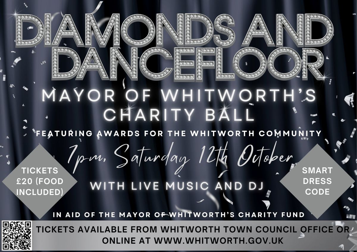 Diamonds and Dancefloor - Mayoral Ball Awards and Live Music with Food and Drink - Autumn 2024